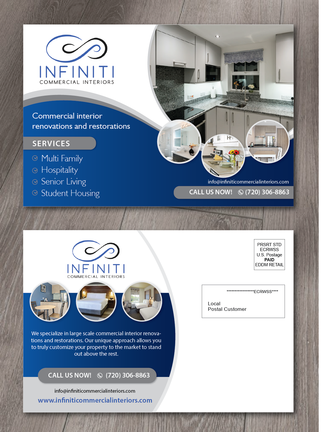 Postcard Design by alex989 for Infiniti Commercial Interiors | Design: #20076745