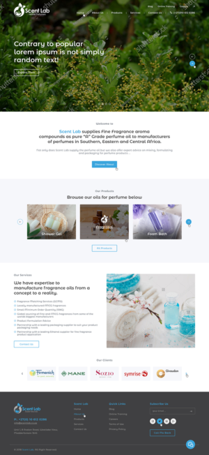 Perfume Oil manufacturing and distribution company needs an emotion inspiring Wordpress Design | Web-Design von Ved Web Services