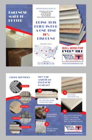 Tile Fabricator needing update on flyer | Broschüren-Design von Achiver