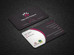 Pets with PurposeTherapy | Business Card Design by Riz'