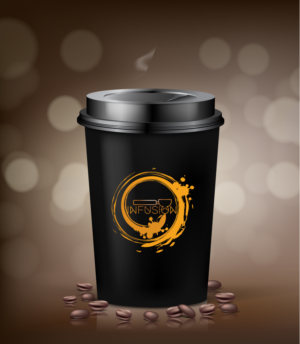 take away cups for infusion specialty coffee house | Cup and Mug Design by banto212