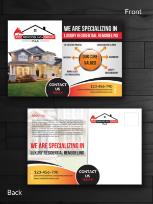 Fox Remodeling Group Postcard Design Project | Postcard Design by innovative earth