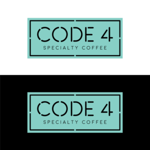 Code 4 Espresso Bar; Code Four Espresso; Code 4 Espresso; Code 4 Specialty Coffee | Logo Design by Love Buzz