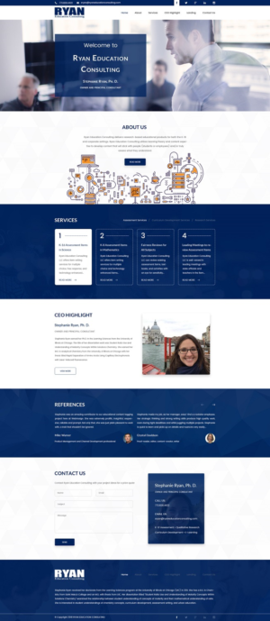 Web Design by Sid for Ryan Education Consulting LLC | Design #20184208