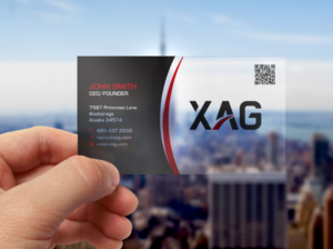 XAG Business Card Design - Opaque White Plastic (Contest) | Visitenkarten-Design von chandrayaan.creative