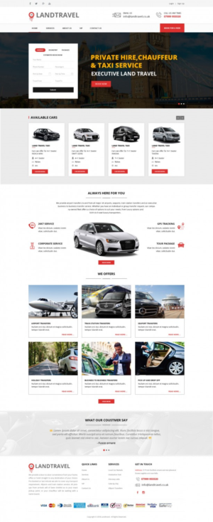 Executive Taxi firm with Chauffeur service Website  | Web-Design von v.senthil-designer