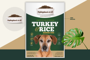 Dog Food Product Label - A5 Portrait | Packaging Design by SAI DESIGNS