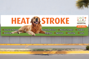 Banner for Vet Hospital 5m x 1.2m - Heat Stroke | Graphic Design by PAS-CREATIVE