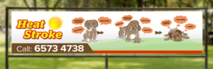 Banner for Vet Hospital 5m x 1.2m - Heat Stroke | Graphic Design by SAI DESIGNS