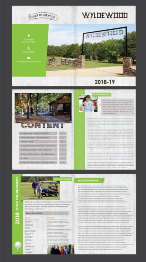 Magazine Design by vcreatived for Camp Wyldewood | Design #20299282