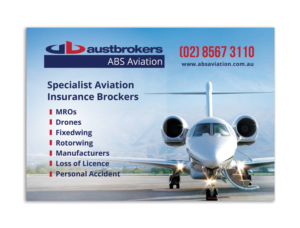 Austbrokers Aviation - Insurance Brokers - Half page magazine ad. | Newspaper Ad Design by AbyJohns