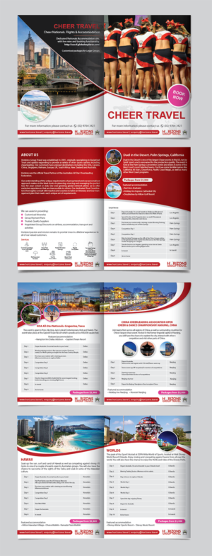 8 Page Cheerleading Brochure, promoting travel options | Flyer Design by alex989