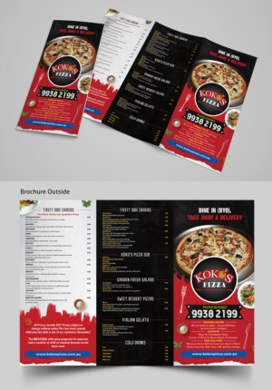 30 Yr Pizzeria needs the freshest and flyest new flyer menu designed | Menu Design by SAI DESIGNS