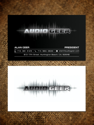 Audio Geer business card | Visitenkarten-Design von Sandaruwan