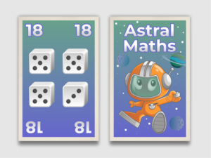 Astral Maths Game Card | Karten-Design von Scelatio