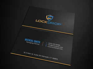 Lockdrop Founder & CEO Business Card | Business Card Design by Tripti Ranjan Gain