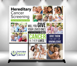 8'x8' Exhibit Backdrop for Healthcare Events focused on the 55 and older crowds | Banner Ad Design by ARTOGRAPHY