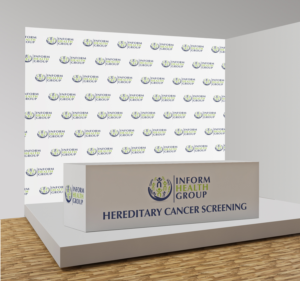 8'x8' Exhibit Backdrop for Healthcare Events focused on the 55 and older crowds | Banner Ad Design by Maestroto