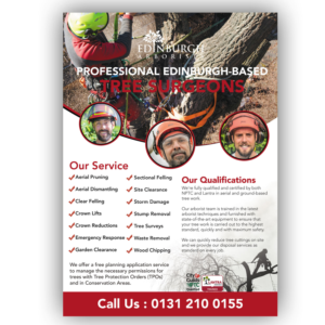 Flyer Design by pipra for Edinburgh Arborists | Design #20334013