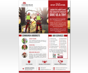 Flyer Design for Promoting Arborist Business | Flyer Design by Luniere Designs