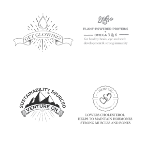 3 banners for  Organic Canadian Hemp Food Company Website | Banner Ad Design by Kristina Andonoff