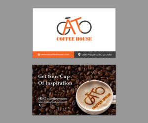 Coffee House With Cycling Theme Wants Business Cards | Business Card Design by Andrés Sebastián