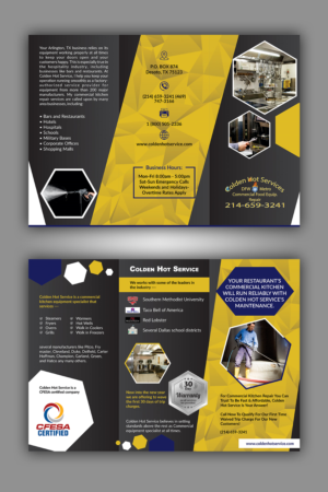 Colden Hot Service commercial equipment repair company | Flyer Design by ecorokerz