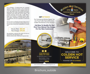 Colden Hot Service commercial equipment repair company | Flyer Design by SAI DESIGNS