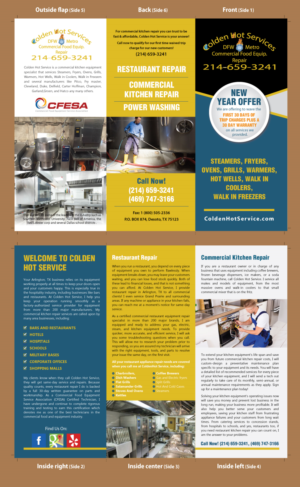 Colden Hot Service commercial equipment repair company | Flyer Design by meet007