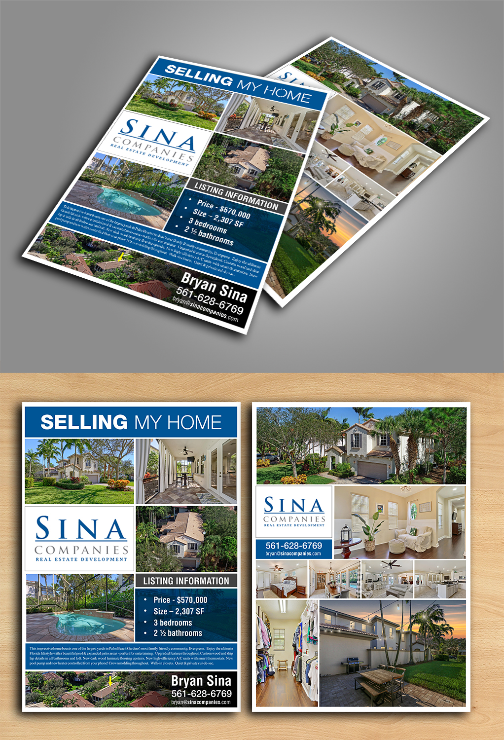 Brochure Design by ecorokerz for Sina Companies LLC | Design #20341438