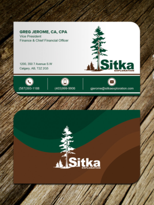 Business Card Design by Sandaruwan for Wine Club - Sitka Exploration Ltd. | Design #20358542