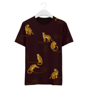 Allover print with leopard for T-shirt  | T-shirt Design by typeo1978