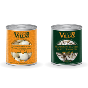 Looking for a design of labels for canned mushrooms for the brand Dos Villas.  | Etikett-Design von at-as