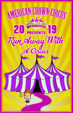 Poster for American Crown Circus 2019 Season | Graphic Design by creative gravity