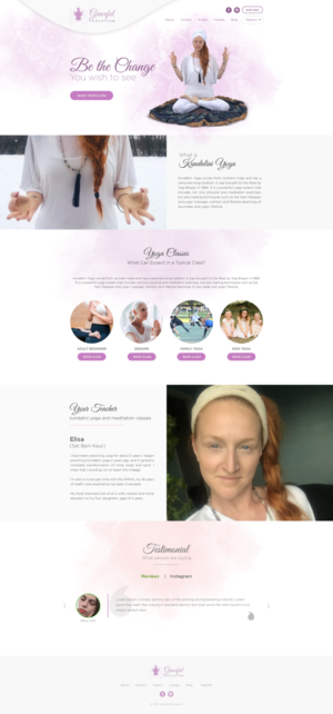 Graceful Evolution yoga, meditation & wellness | Web Design by POP!