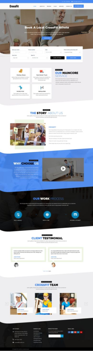 Web Design by Stranger Designer for CrossFit Movers | Design #20402451