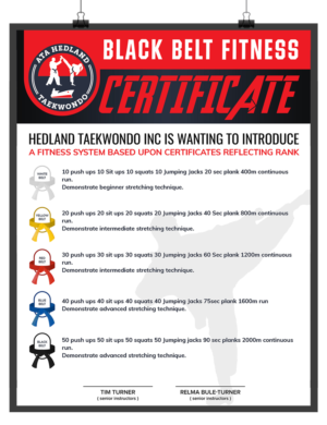 BLACK BELT FITNESS | Poster Design by SAI DESIGNS