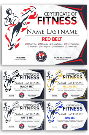 BLACK BELT FITNESS | Poster Design by EA5Designs