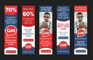 Healthcare Texting App - Web Ads  | Banner Ad Design by SAI DESIGNS