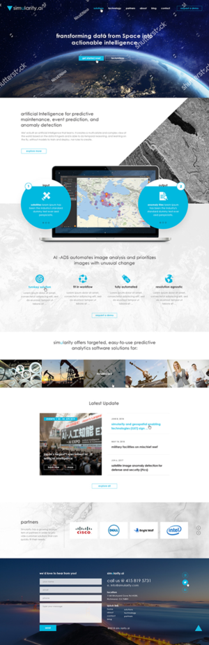 AI software company pivoting to geospatial needs new website design | Web Design by Ved Web Services