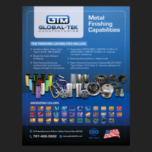 Global-Tek Manufacturing Finishing Capabilities  | Flyer Design by Emmanuel Creations