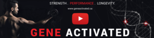 Banner for my Fitness YouTube channel Gene Activated  | Banner Ad Design by Kristina Andonoff