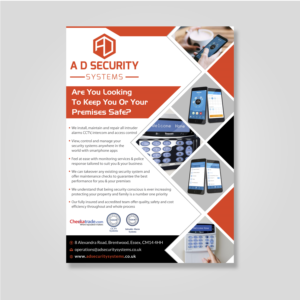 A D Security Flyer - Security Based Company | Flyer Design by Infinitive Technology