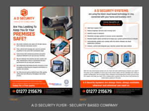 A D Security Flyer - Security Based Company | Flyer Design by ARTOGRAPHY