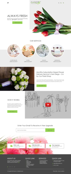 Redesign Of Flower Delivery Subscription Service Website | Web Design by bdesigner9