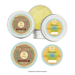 Organic CBD topicals needs product labels for body butters, roll on oils and massage oil candles | Packaging Design by Nuepine Designs