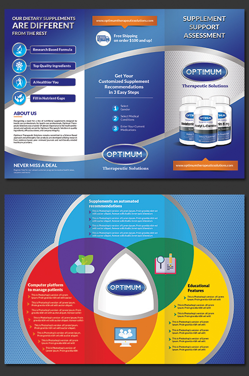 Flyer-Design von BLUE WINGS für Optimum Hormone Balance | Design #20517029