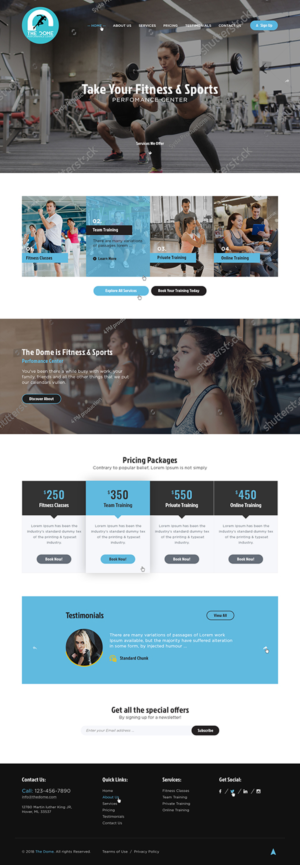 Fitness & sports performance company needs a landing page design | Landing Page-Design von Ved Web Services