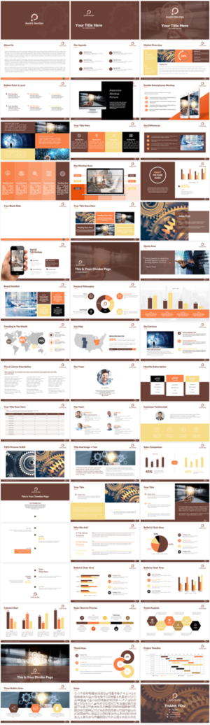 PowerPoint Template - Multiple Slide Backgrounds | PowerPoint-Design von Imazing