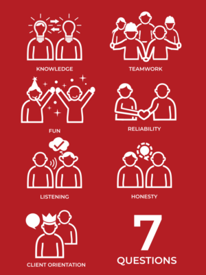 7 values, 7 questions, 7 illustrations! | Grafik-Design von design.bb